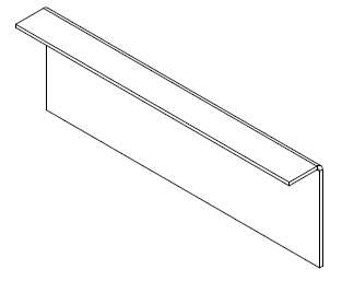 Lippert 106124 Chassis Repair Angle, 1-1/2 x 4 x 12-1/4 Inch
