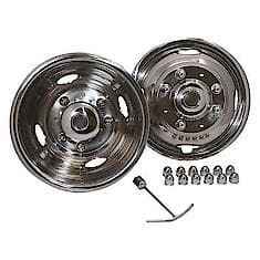 Coast To Coast IWCN17F05 17" Stainless Wheel Simulators for 2005–2026 Ford F-350 DRW