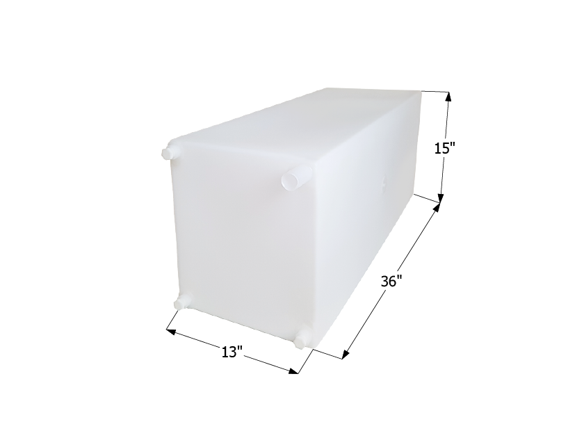 15 Gallon Roto-Molded Fresh Water Tank – 22" x 13" x 13"