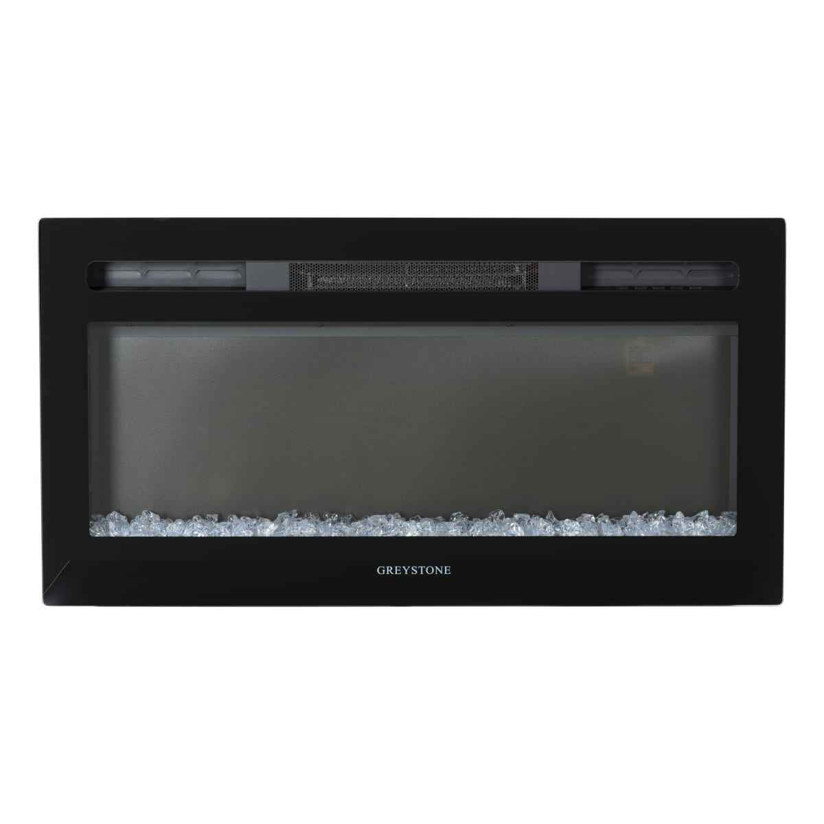 Greystone F31-18A 31" Electric RV Fireplace with Crystal Log Set & Remote