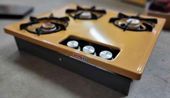 RV Propane Coleman Drop in Stove 3 Burner