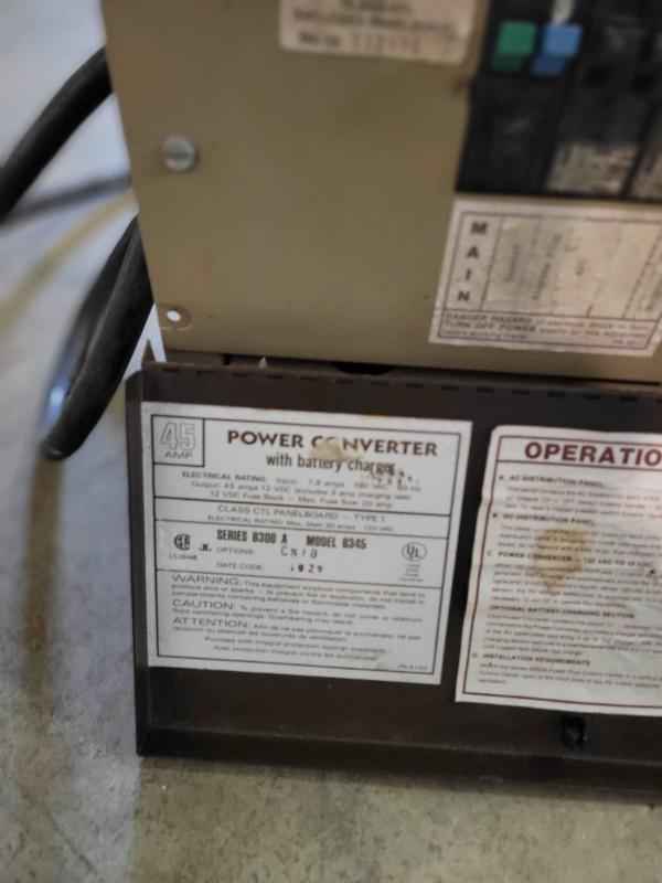 RV Converter 45 Amp with fuses, breakers, and RV Chord