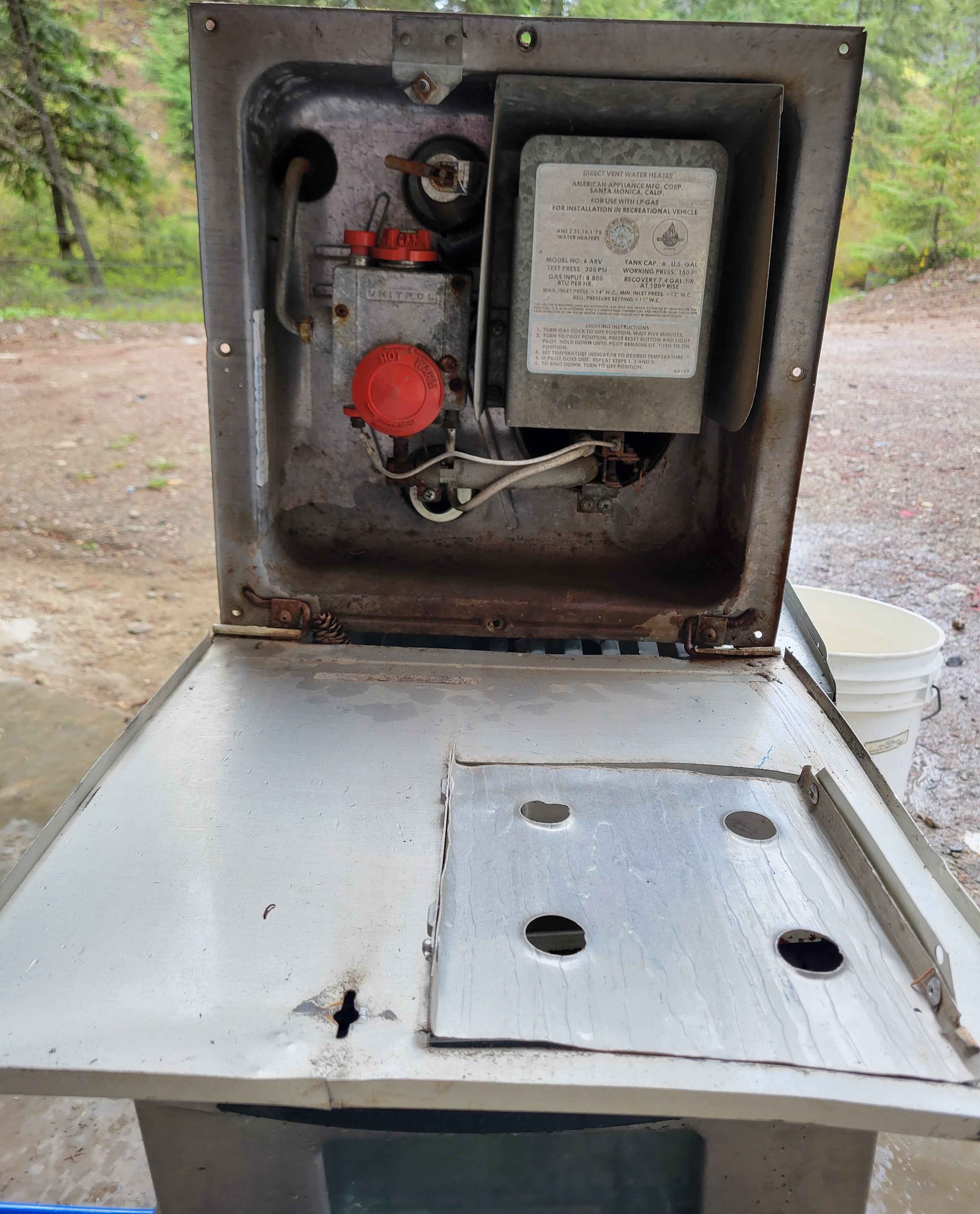 Propane RV Hot Water Heater 6 Gallon