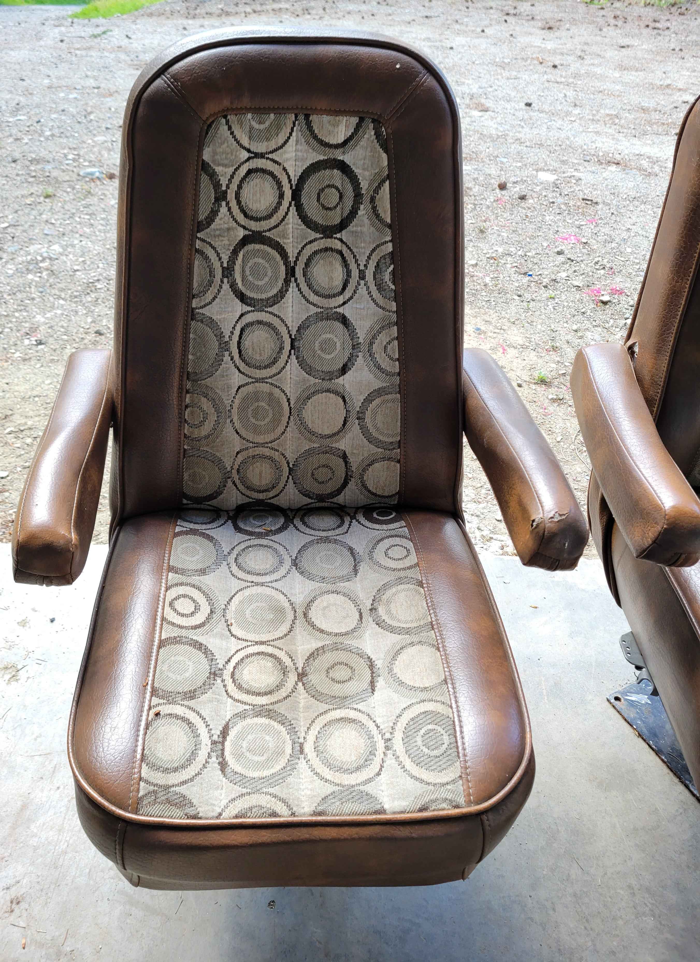 RV Captain Swivel Chairs Vintage