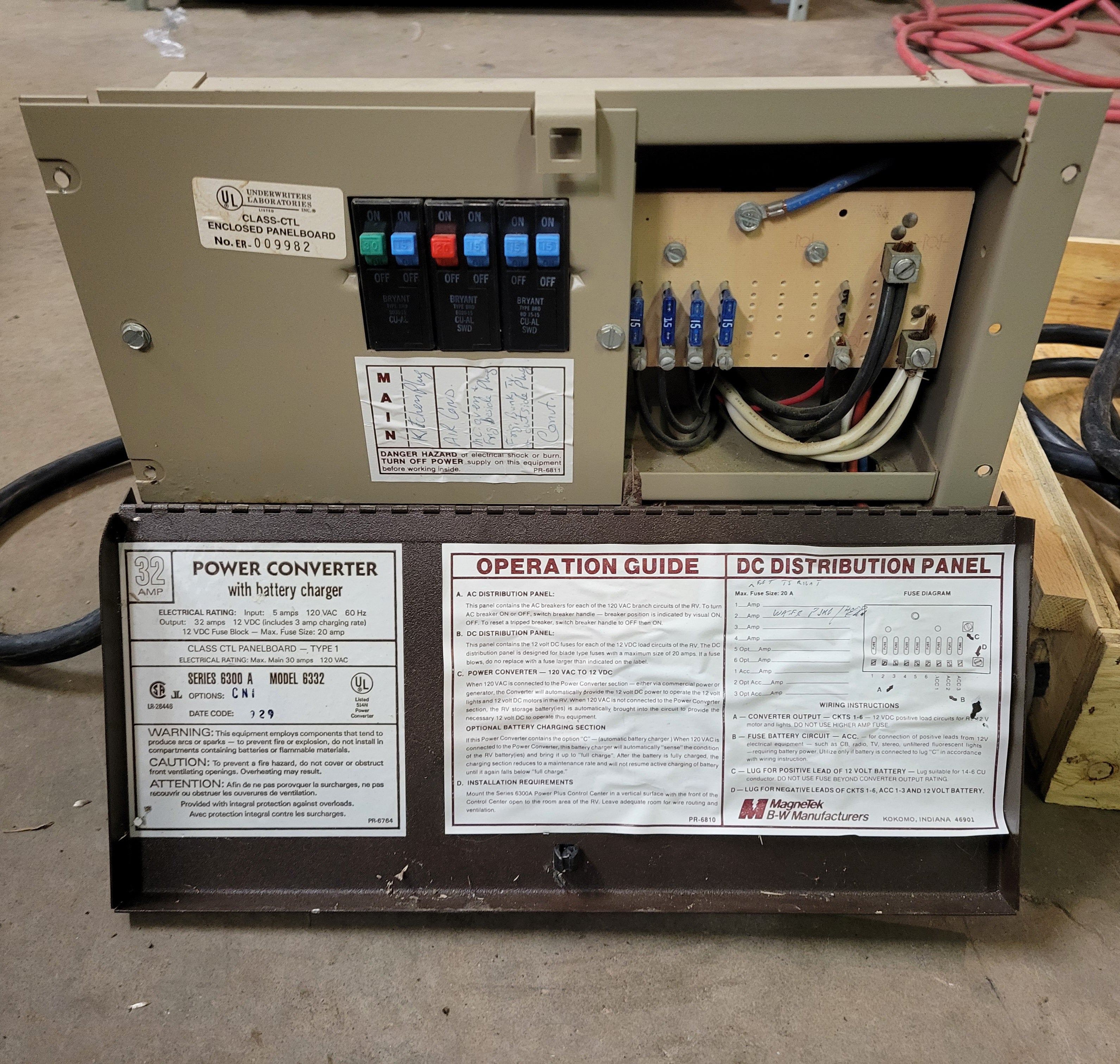 32 Amp Power Converter with Battery Charger For RV from MagneTek