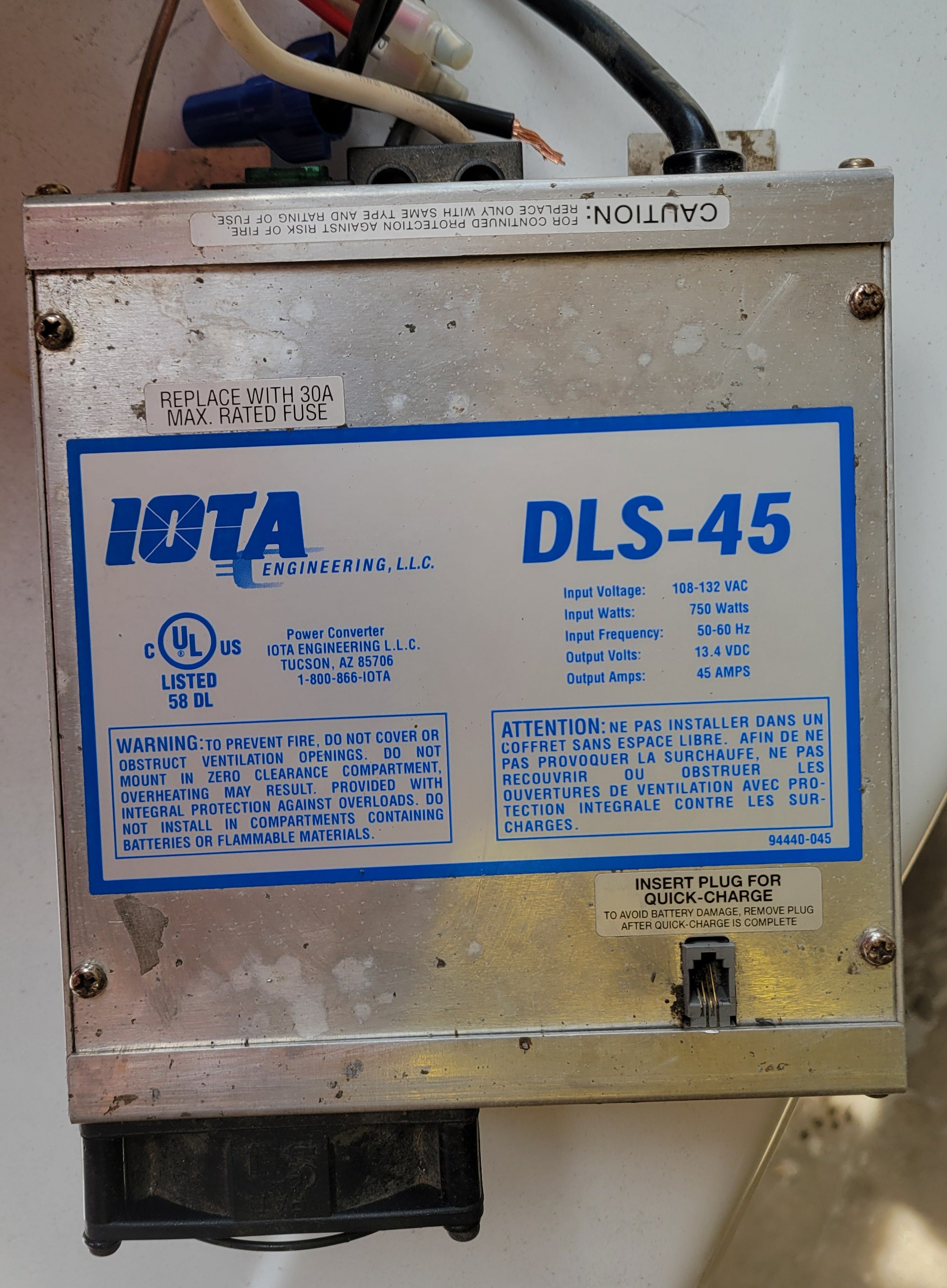 RV Converter Distribution Panel DLS-45 IDP-30-4 45 Amp