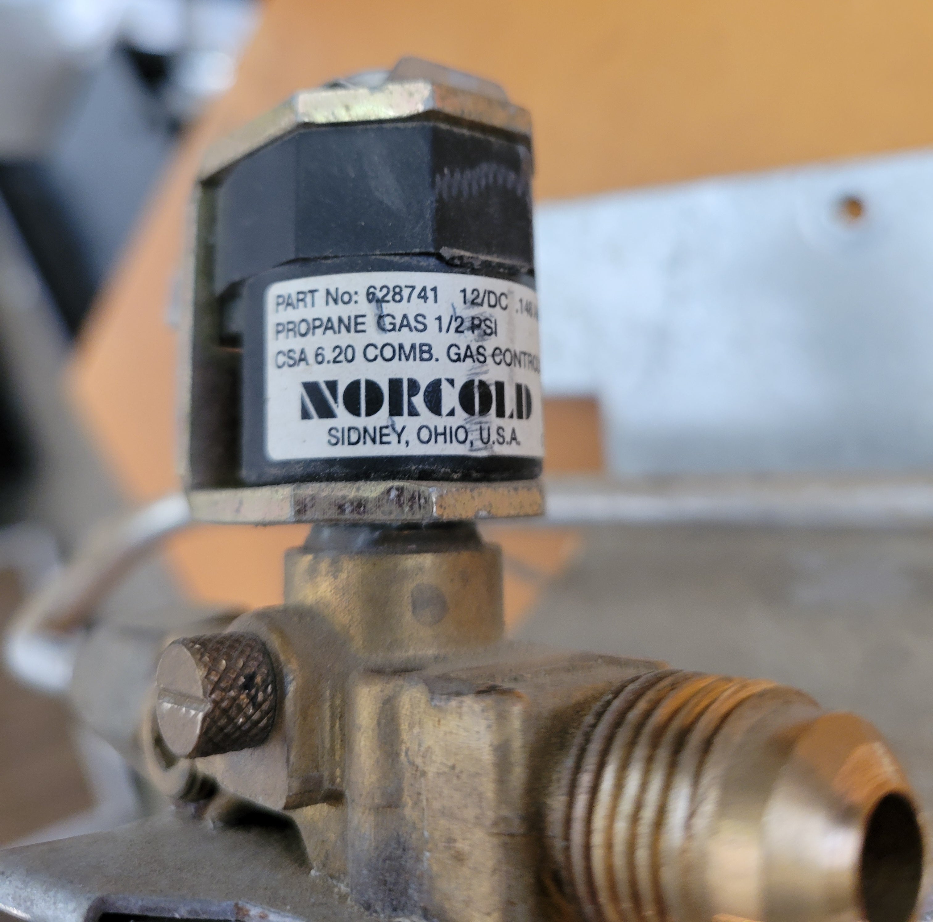 Norcold 628741 Gas Valve Burner Assembly with Orifice for N6XX Series