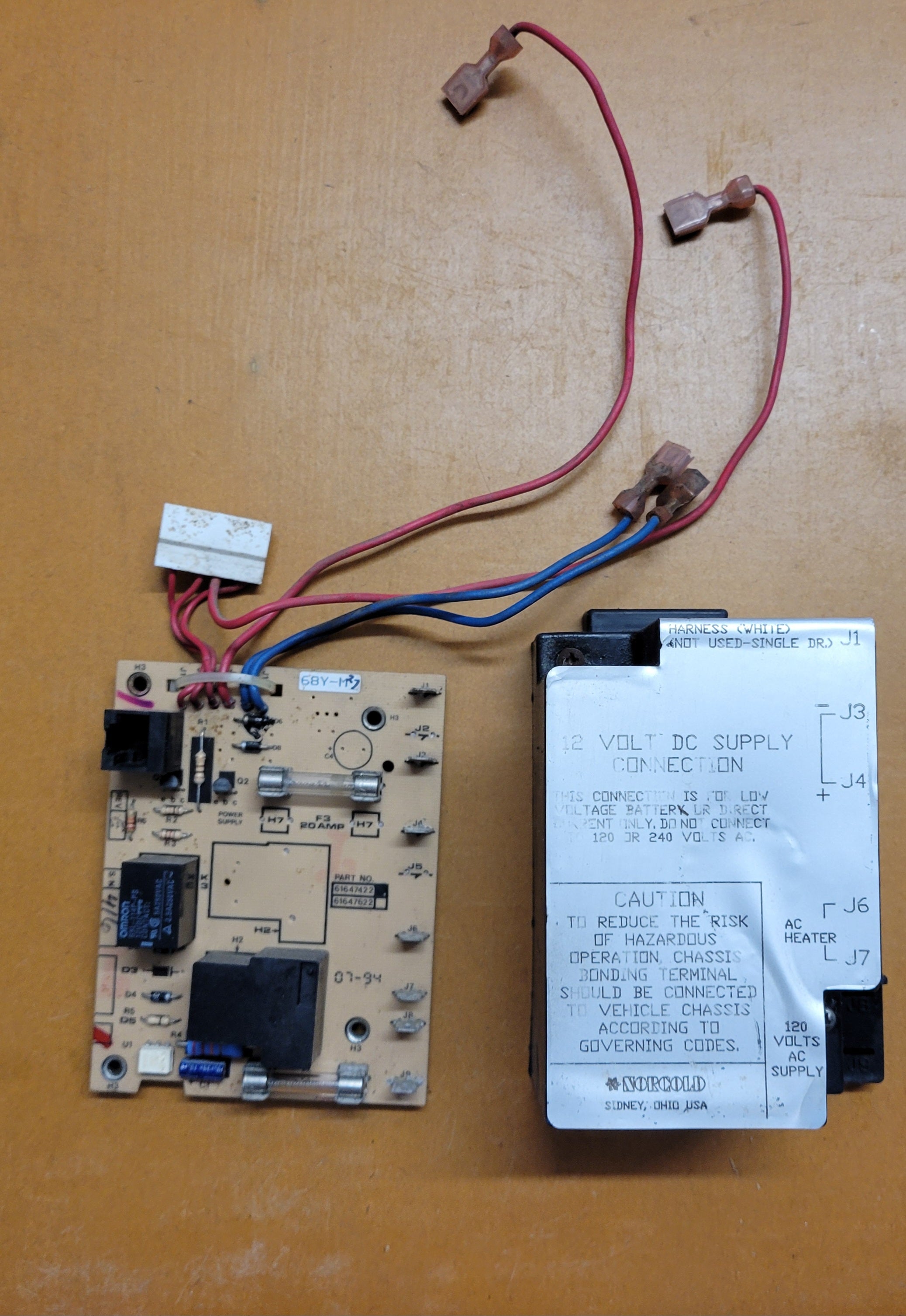 Carte de commande de circuit imprimé 1201LRIM pour réfrigérateur Norcold 628672