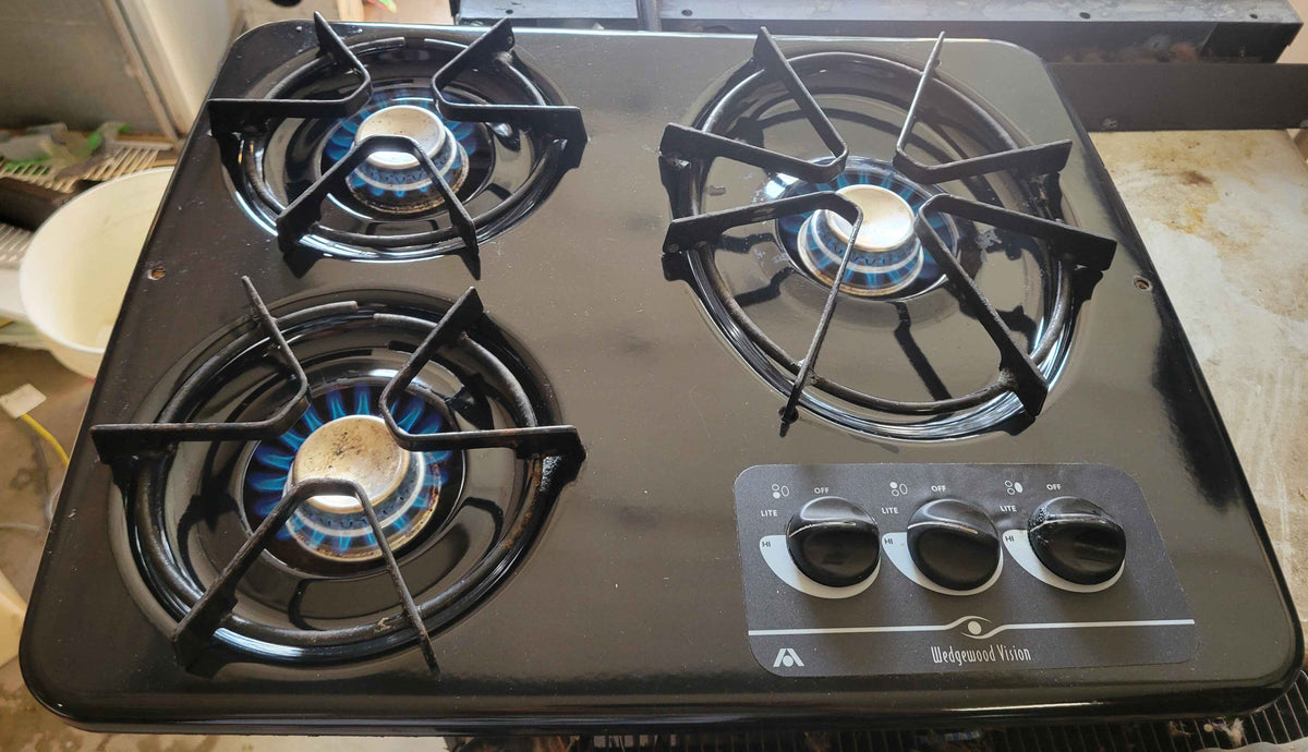 Atwood Wedgewood 3-burner Propane RV Cooktop