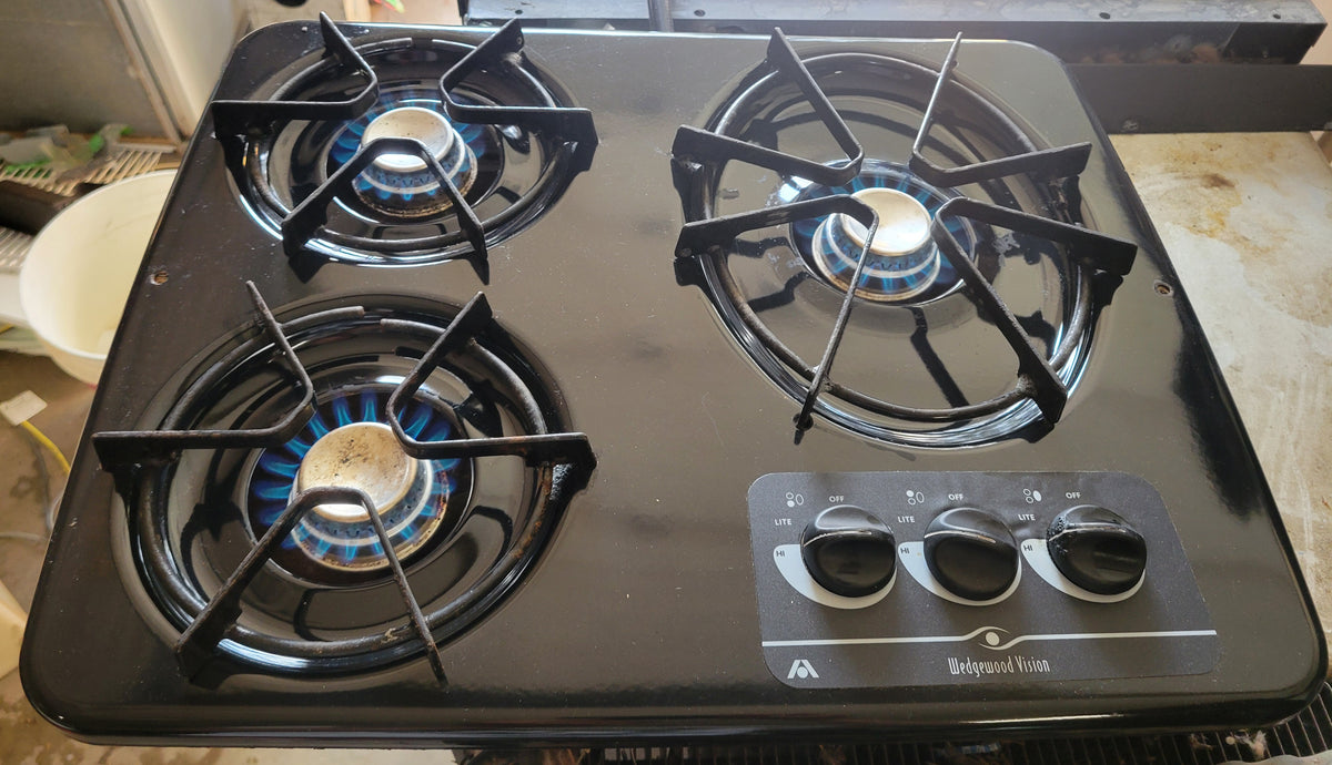 Atwood Wedgewood 3-burner Propane RV Cooktop