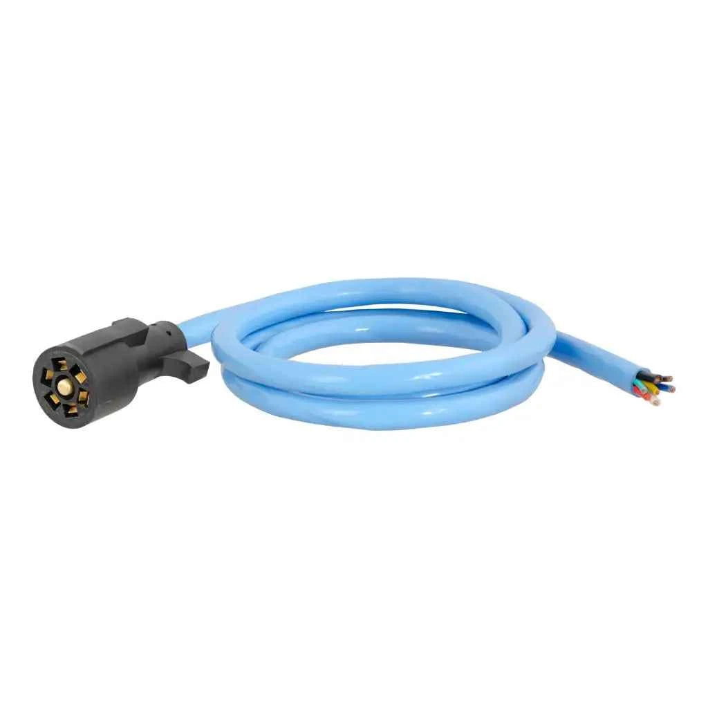 CURT 56611 Cold-Weather 7-Way RV Blade Trailer Wiring Harness – 6'