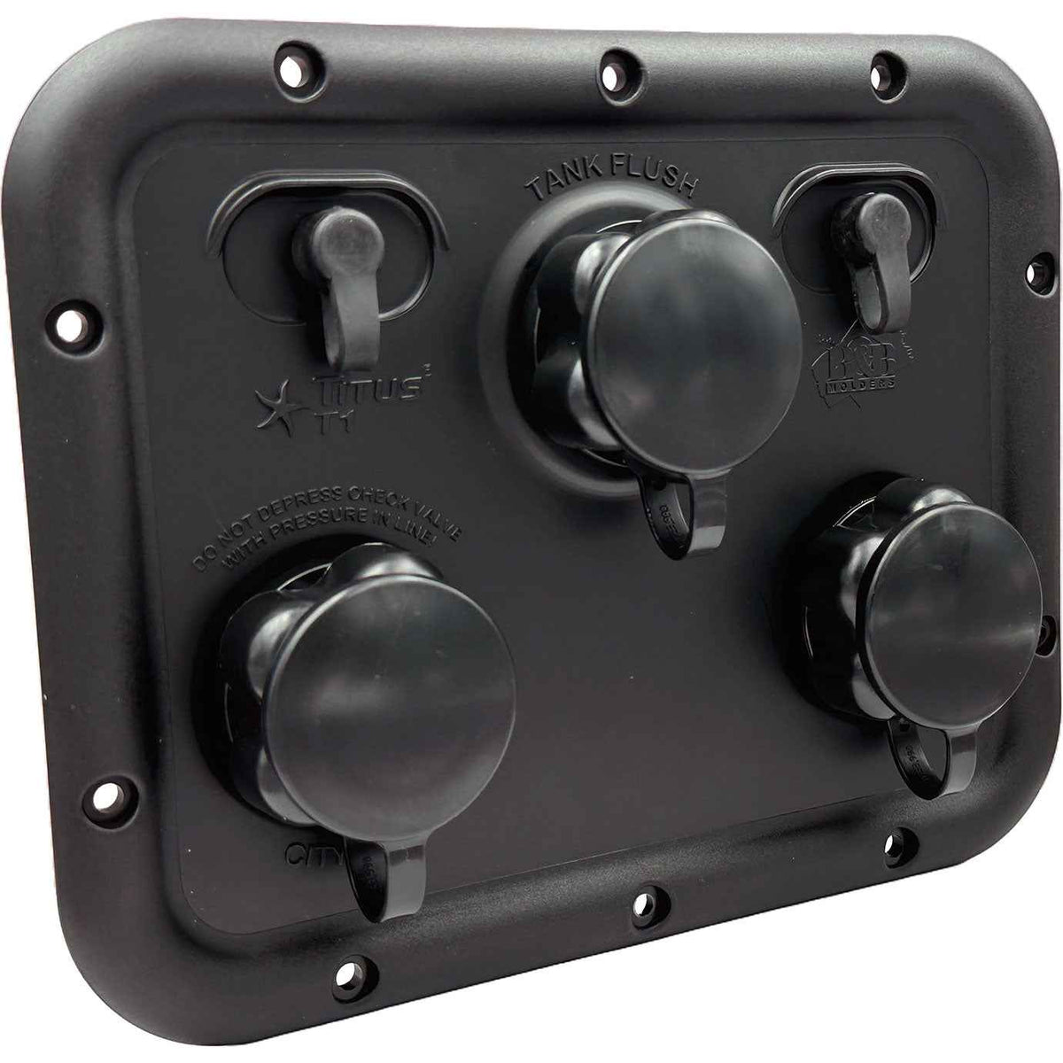 B&B Molders 94347 Titus T1 H2O Water Management Panel, Black