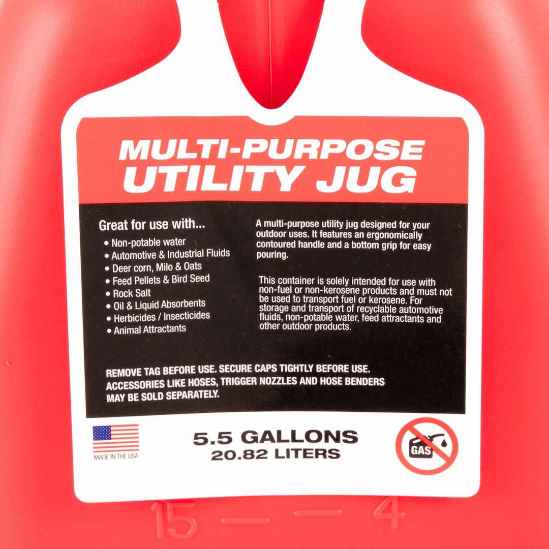 SpeedFX 8830 5 gal Liquid Storage Container - Red