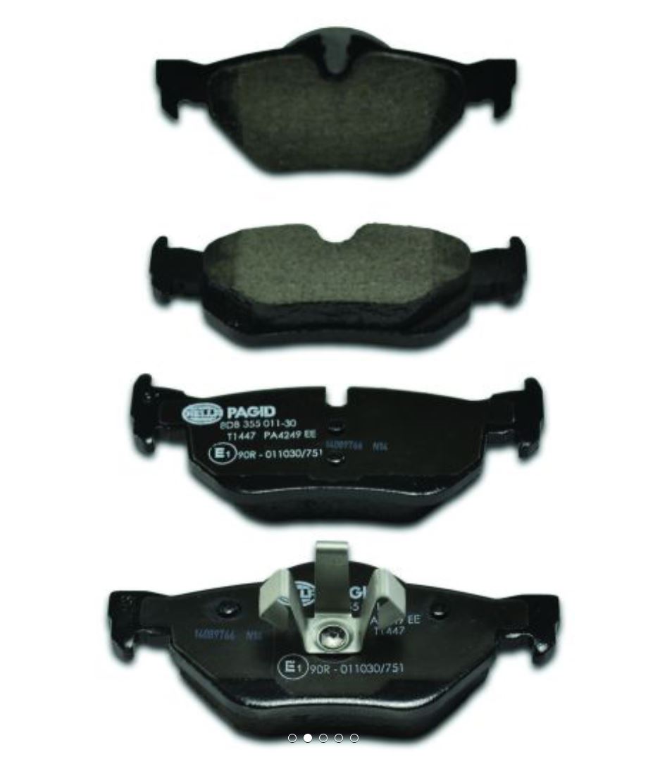 Hella Pagid 355011301 Low-Metallic Disc Brake Pad Set