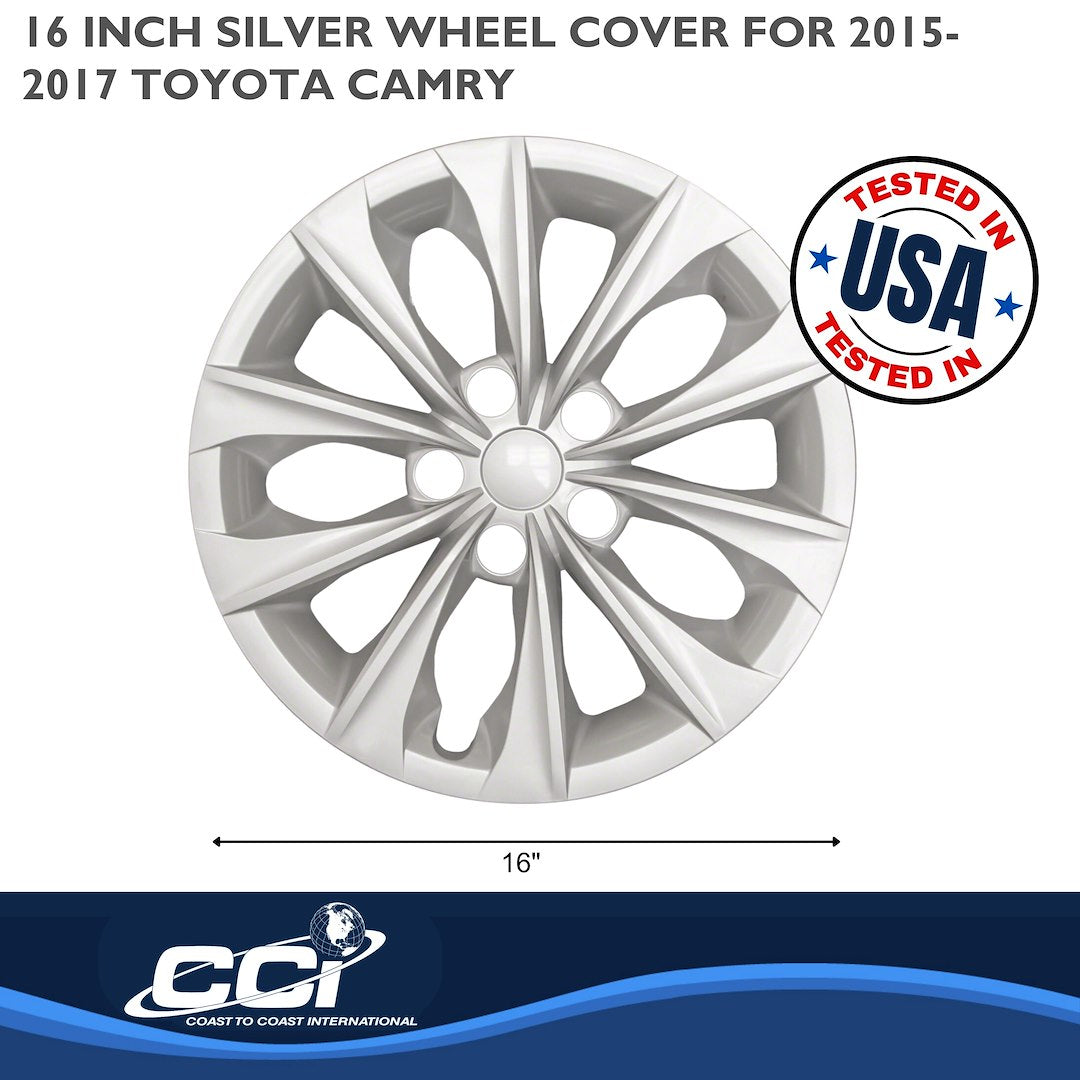 Coast To Coast 51416S Camry Silver 10-Spoke Covers - image 2