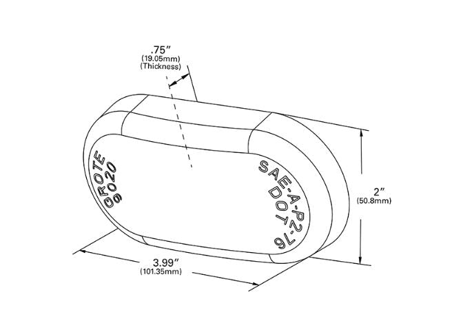 Grote Industries Turn Signal-parking-side Marker Light Lens (90202)