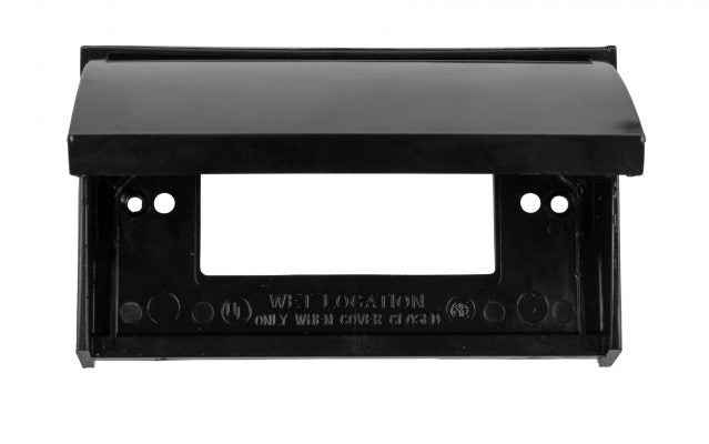 JR Products 05-12215 Receptacle Cover - Black