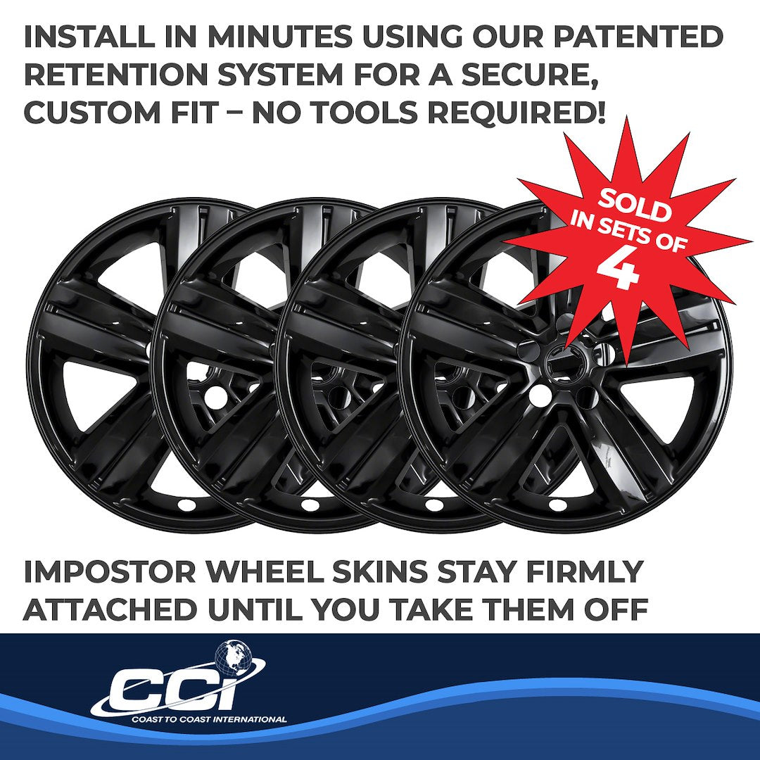 Coast To Coast IMP437BLK Black Trax Impostor Wheel Skins - image 5
