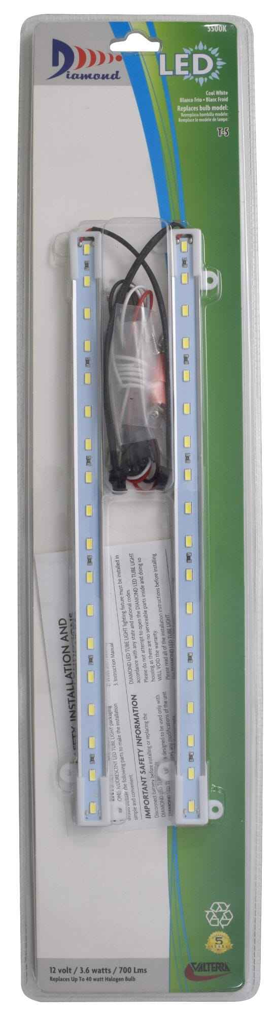 Valterra DG75101VP T5 LED Bulbs - Cool White, 2 Pack