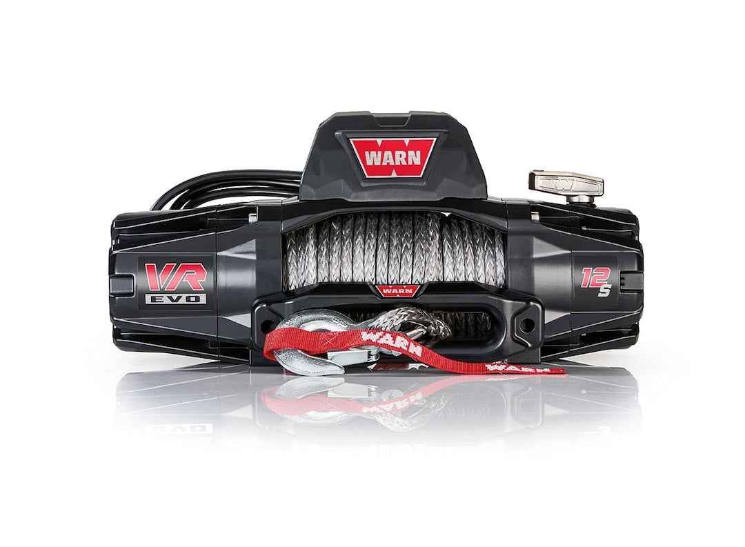 Warn 103255 12V Winch - 12000 lb, Synthetic Line