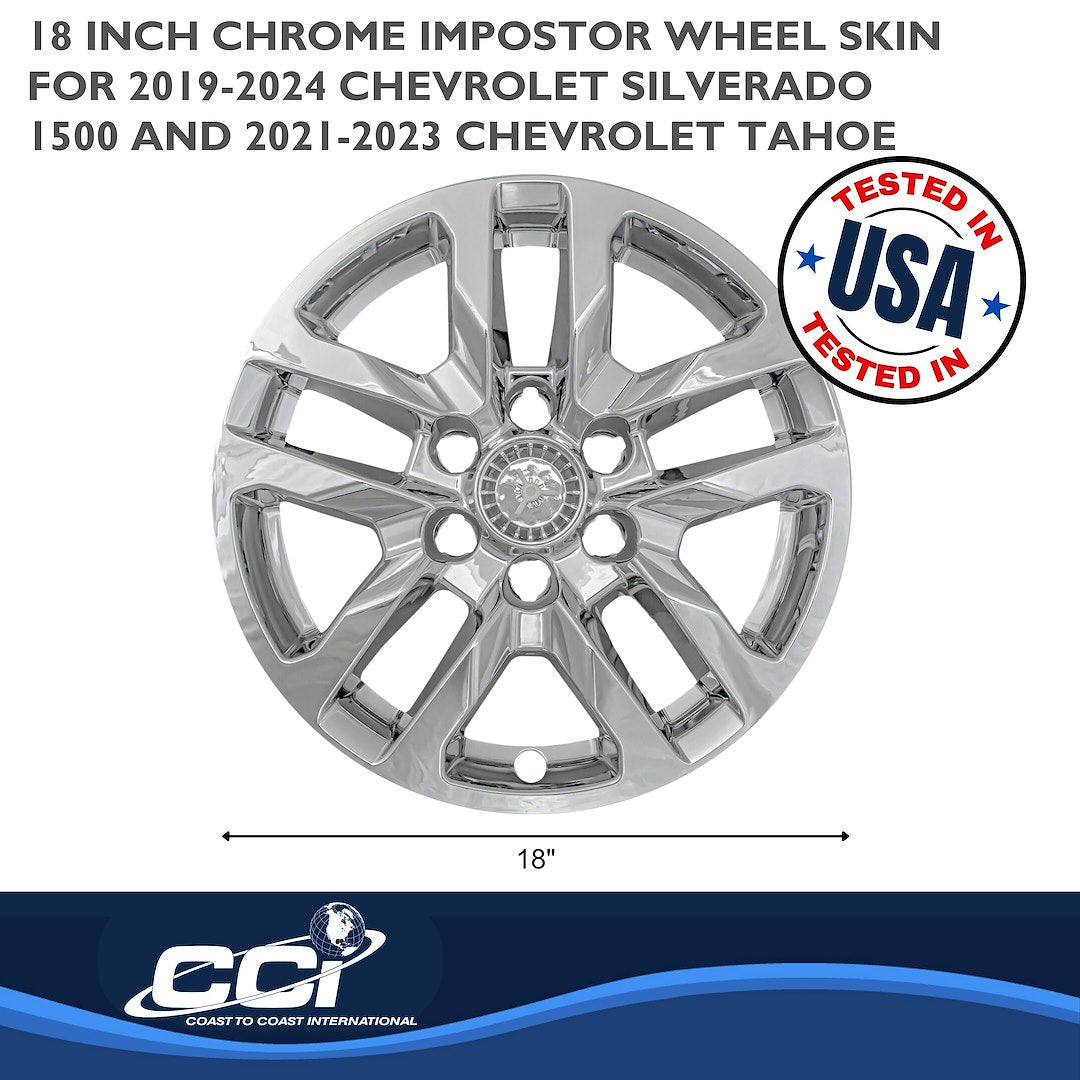 Coast To Coast IMP432X Chrome Silverado/Tahoe Wheel Skins - image 3