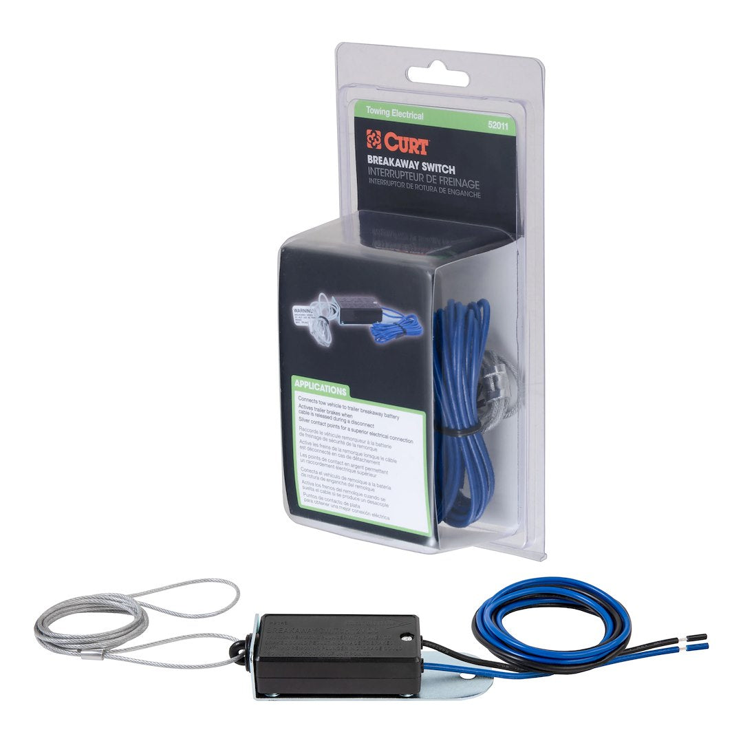 CURT Trailer Breakaway System Switch 52011 – Pin Material: Nylon