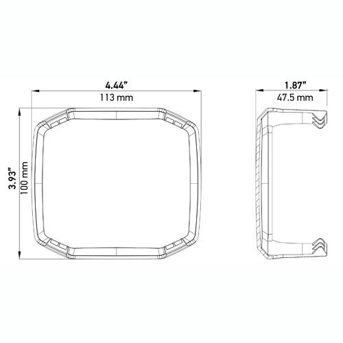 Hella 358233971 X-Treme XT-4A Smoke Light Cover