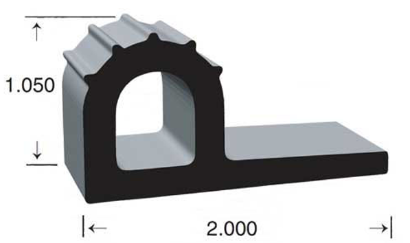 Clean Seal 50962ST-50 Slide Out Seal - P-Base, 50 ft