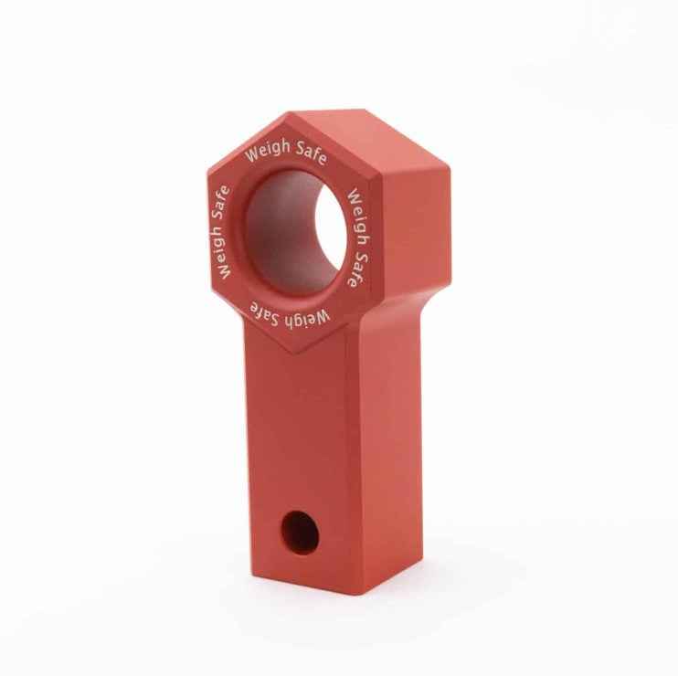 Weigh Safe WS-SS-CER-RED Soft-Shackle Hitch Ring - 2 in, Red