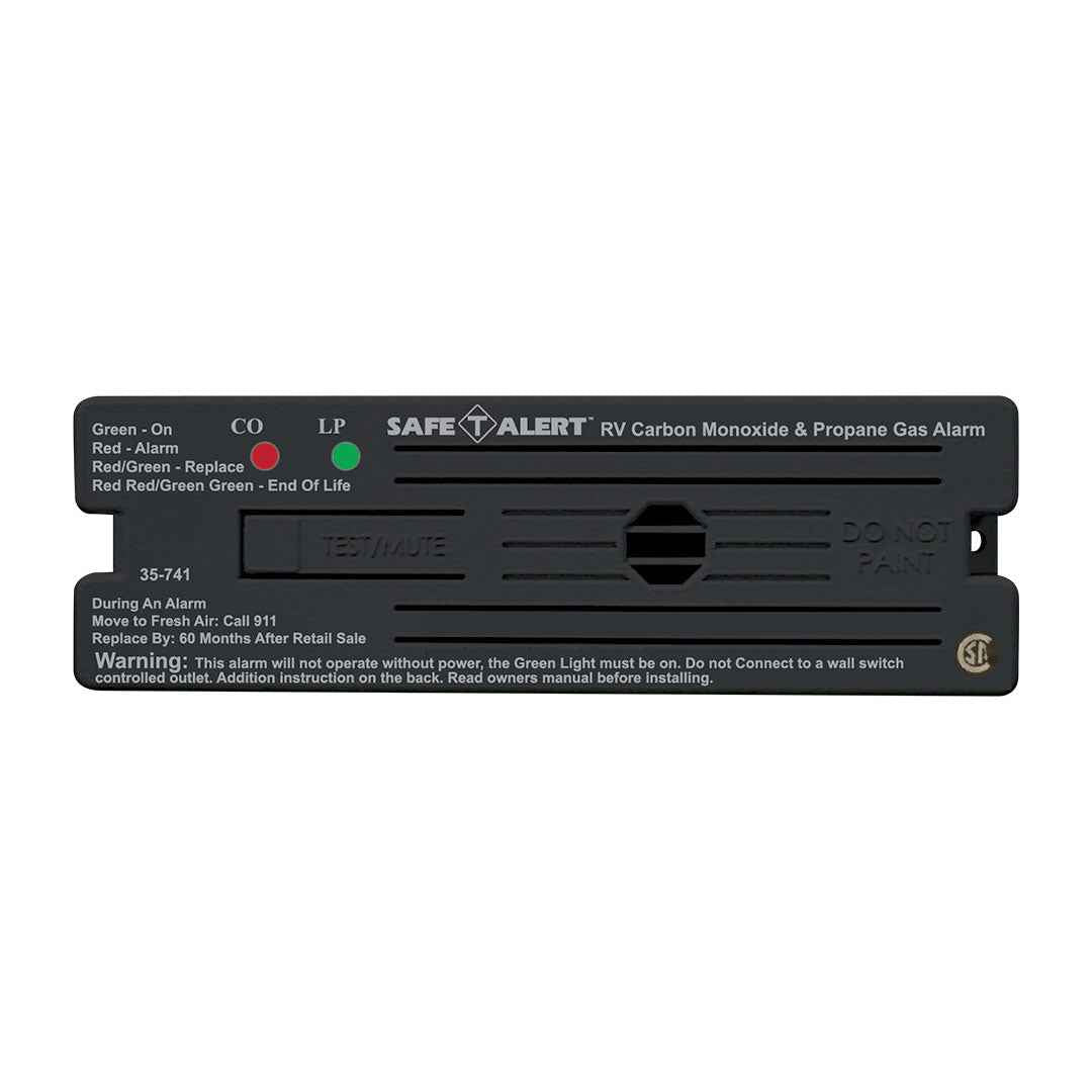 MTI 35-741-BL RV Carbon Monoxide/Propane Alarm - Black