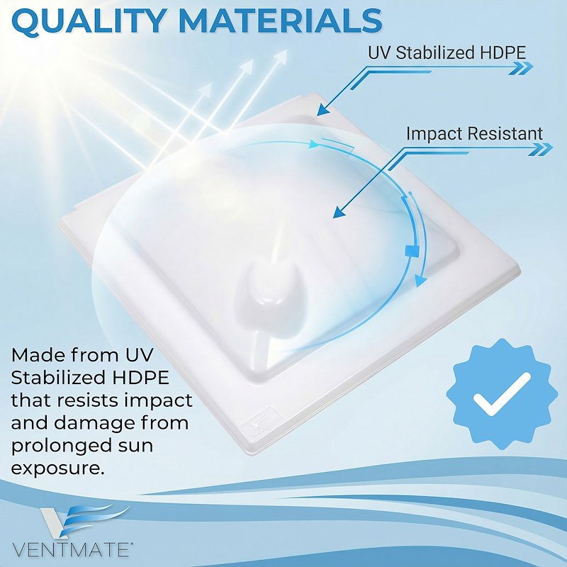 Ventmate 69177 Universal 14" x 14" RV Roof Vent Lid Replacement Kit