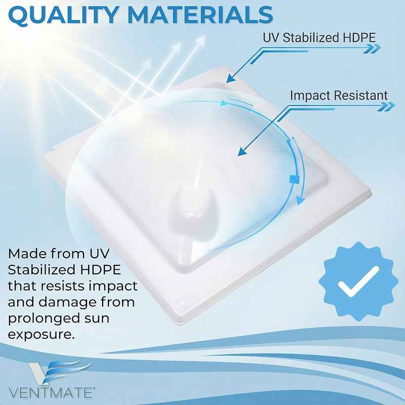 Ventmate 69177 Universal 14" x 14" RV Roof Vent Lid Replacement Kit