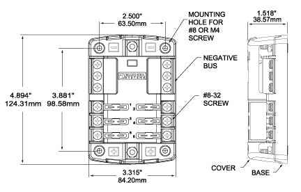 Blue Sea 5025-BSS ATO/ATC Fuse Block