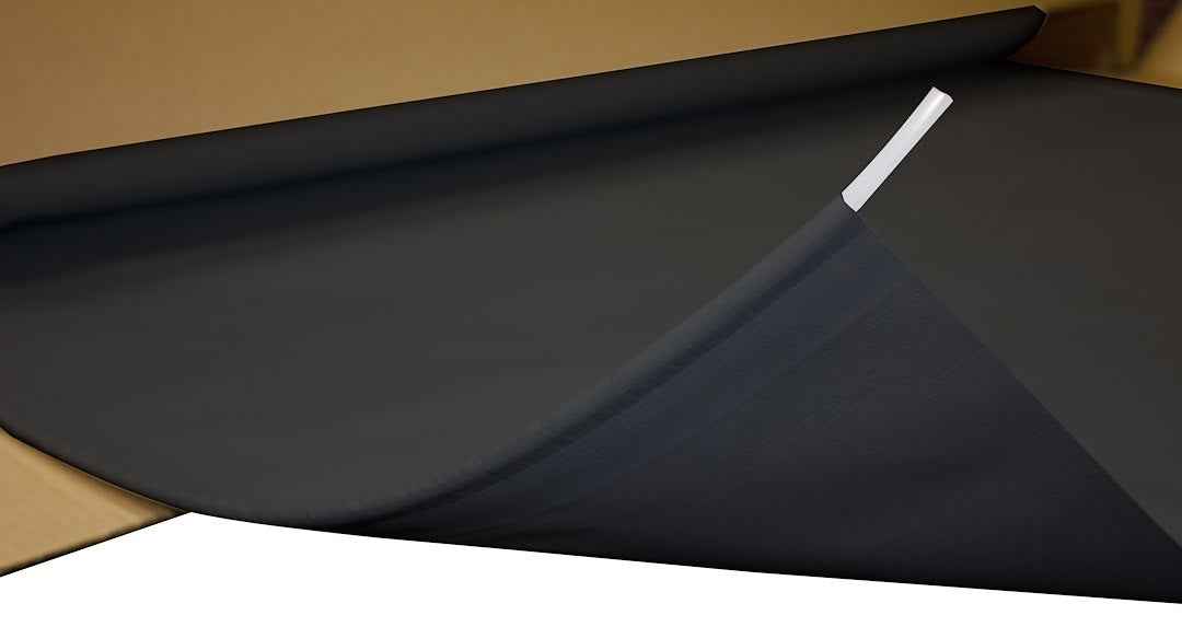 Velarium VSTF60000 Slide Topper Fabric - 50 ft, Black