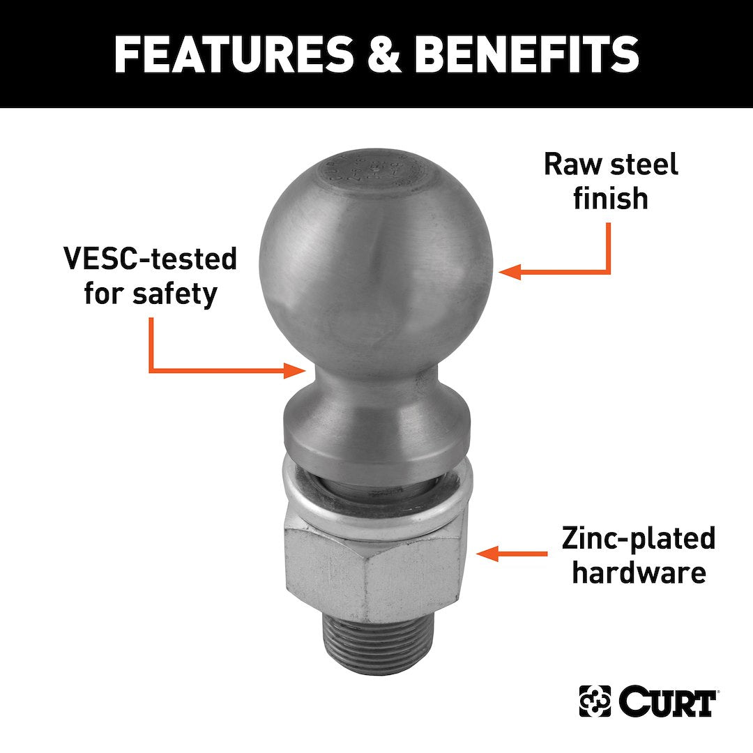 Curt 40087 Trailer Hitch Ball - image 3