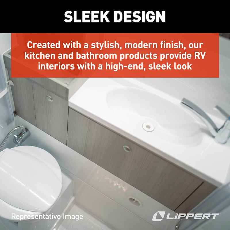 Lippert Better Bath 306205 34" x 34" Neo Angle RV Shower Surround – 1-Piece