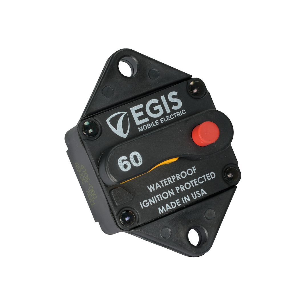 Egis 4706-060 60A Circuit Breaker - Panel Mount, 48V DC