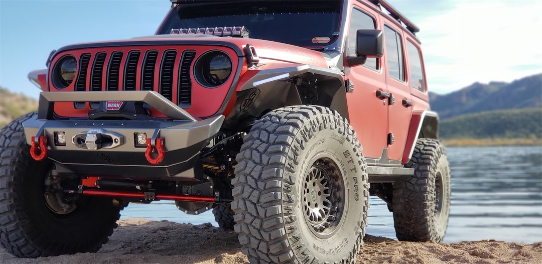 Road Armor 5182F3B Satin Black Stealth Front Bumper