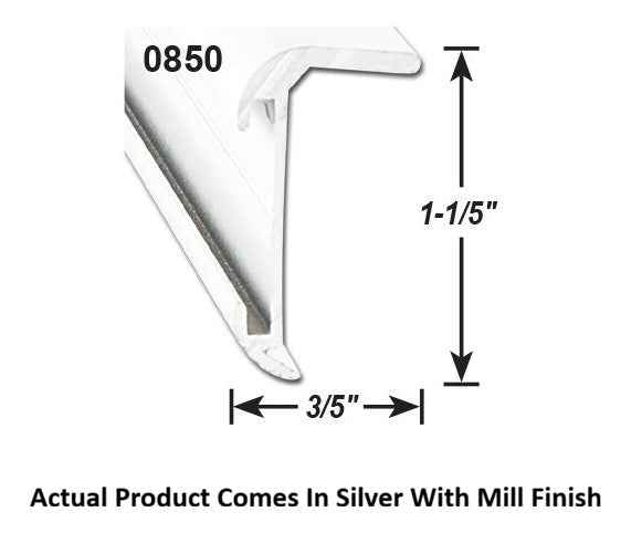 AP Products 021-85003-8 Corner Molding Insert - 8 ft, Silver