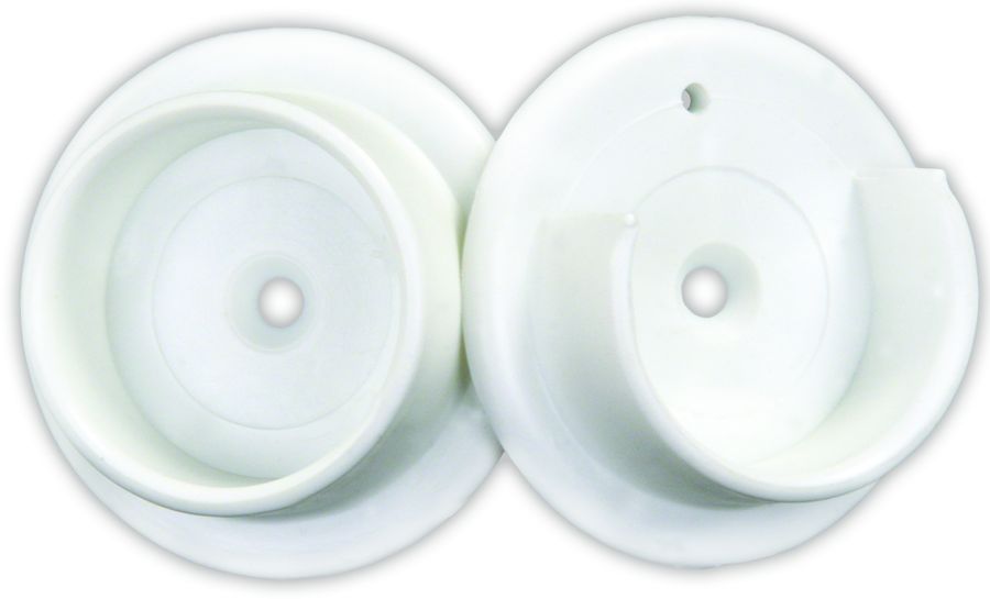 JR Products Closet Rod End Bracket (20535) – Material: Plastic