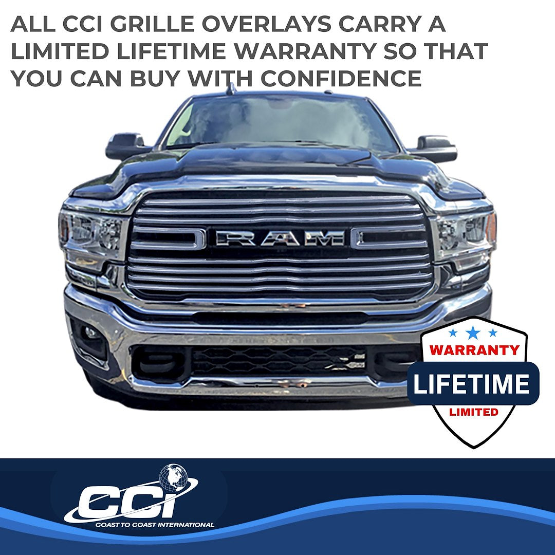 Coast To Coast GI170 Chrome Ram 2500 Bar Grille Overlay - image 3