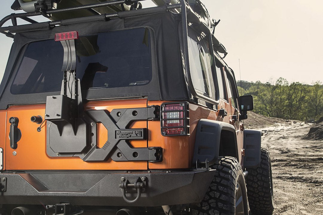 Rugged Ridge 11546.50 Heavy-Duty Spare Tire Carrier Kit for JK