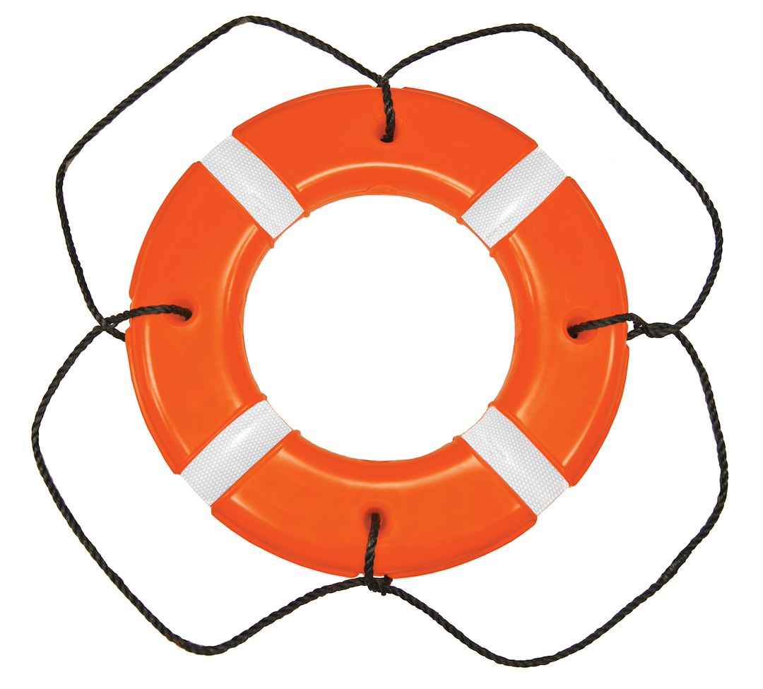 Taylor Made 571 30 in Life Ring with Grab Line - Orange