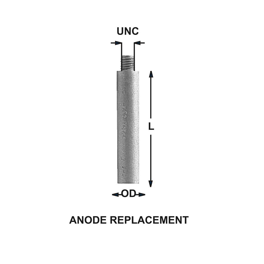 Martyr Anodes CMEZ00 1/4 UNC Cooling-System Zinc Anode - image 1