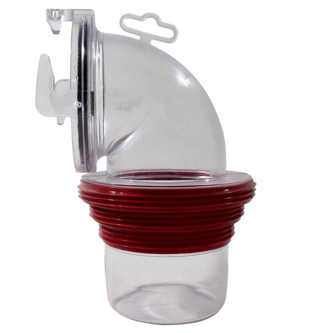 Valterra F02-3112CL Clear 90-Degree Bayonet Sewer Elbow