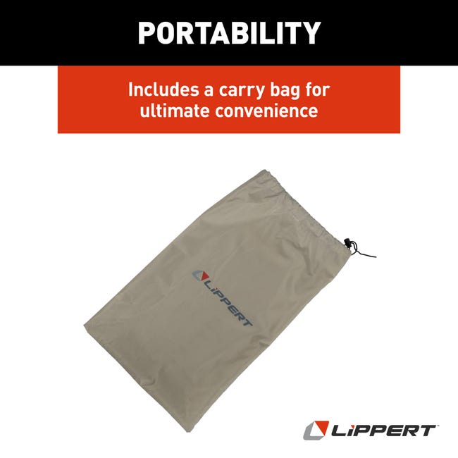 Lippert 2022114837 Portable Canopy Panel - Sand, 7.7 x 6.1 ft