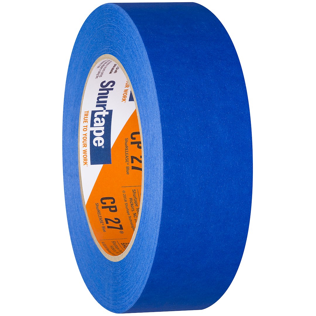 Shurtape 202879 CP 027 Blue Masking Tape, 24 Rolls