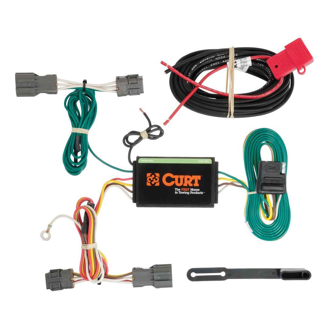 CURT 56184 Custom 4-Way Flat Wiring - Kia Borrego/Hyundai Santa Fe