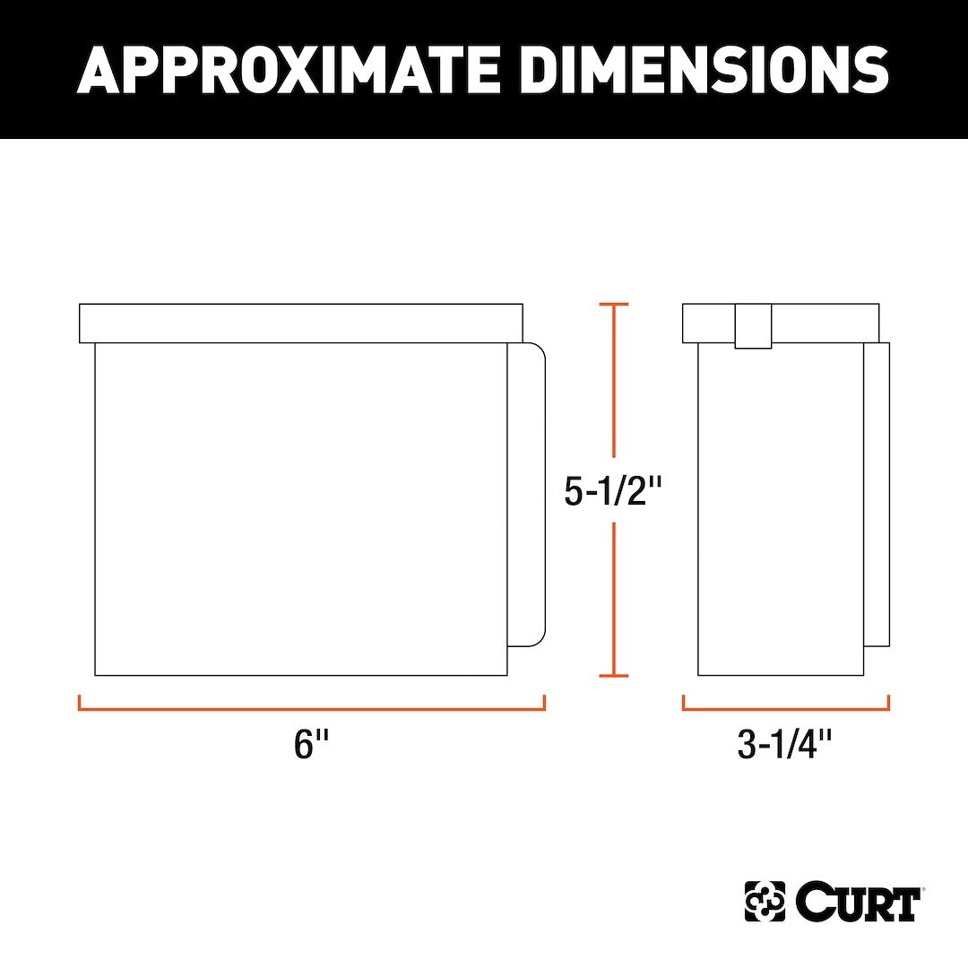 CURT Trailer Breakaway System Battery Box (52022) – Material: Plastic