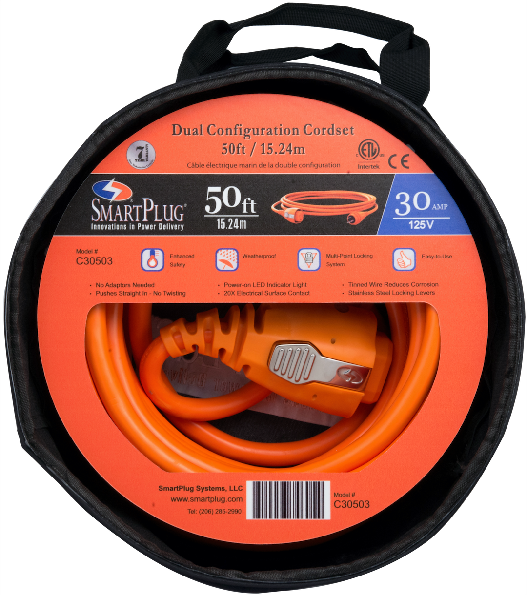 SmartPlug Systems C30503 Weatherproof RV Power Cord